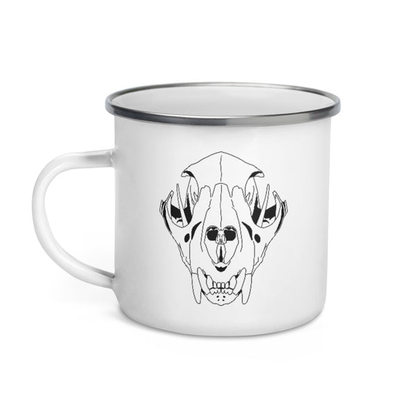 Enamel Mug - Cougar Skull