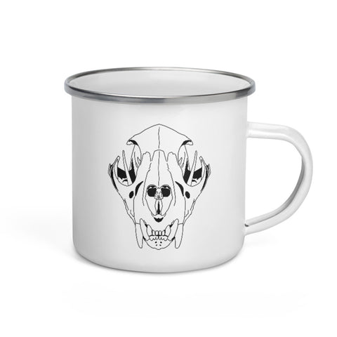 Enamel Mug - Cougar Skull