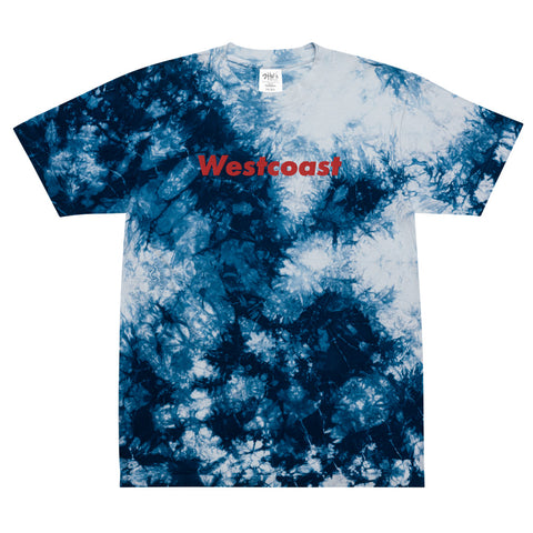 Westcoast Tie-Dye T-Shirt - Blue/White