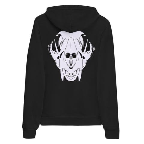 Cougar Skull Hoodie - Black