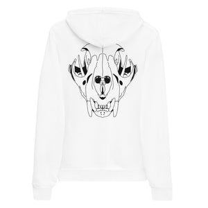 Cougar Skull Hoodie - White