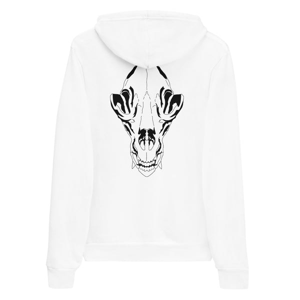 Bear Skull Hoodie - White